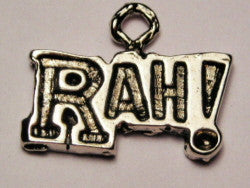 Rah Genuine American Pewter Charm