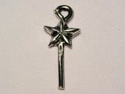 Magic Wand Genuine American Pewter Charm