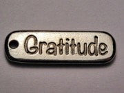 Gratitude Genuine American Pewter Charm