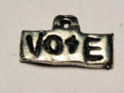 Vote Genuine American Pewter Charm