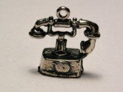 Princess Phone Genuine American Pewter Charm