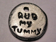 Rub My Tummy Genuine American Pewter Charm