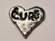 Heart Cure Genuine American Pewter Charm