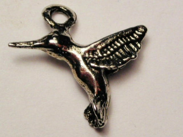 Humming Bird Genuine American Pewter Charm