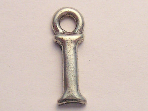 Initial I Genuine American Pewter Charm