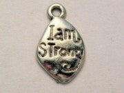 I Am Strong Genuine American Pewter Charm