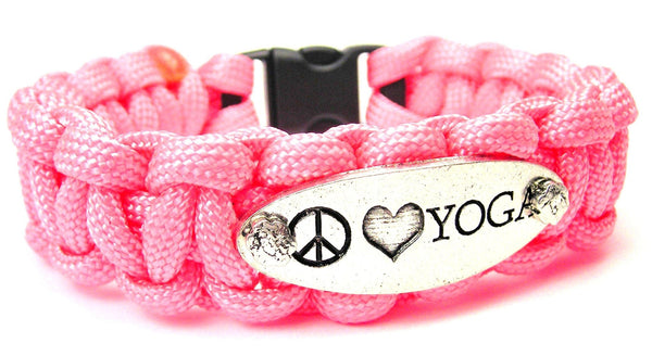 Peace Love Yoga 550 Military Spec Paracord Bracelet