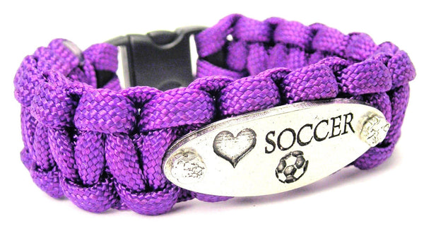 Love Soccer 550 Military Spec Paracord Bracelet