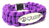 Peace Love Lacrosse 550 Military Spec Paracord Bracelet