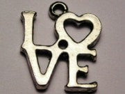 Love Genuine American Pewter Charm