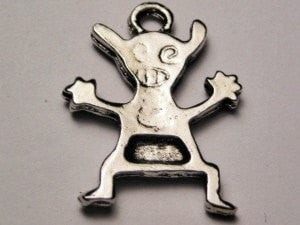 Monster Genuine American Pewter Charm