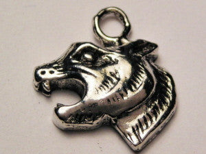 Tiger Head Genuine American Pewter Charm