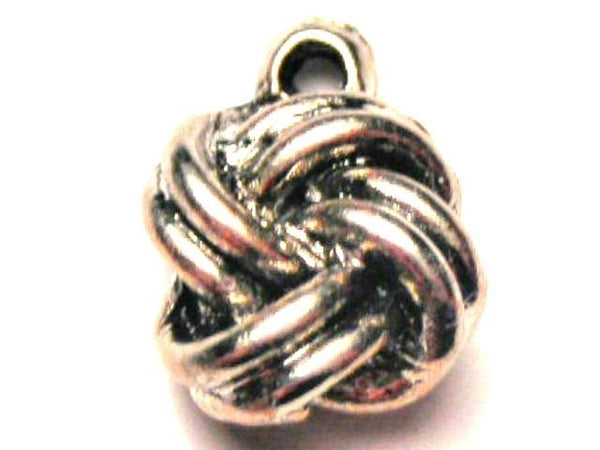 Love Knot Genuine American Pewter Charm