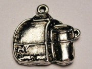 Lunch Box With Thermos Genuine American Pewter Charm