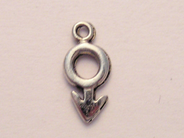 Male Symbol Genuine American Pewter Charm