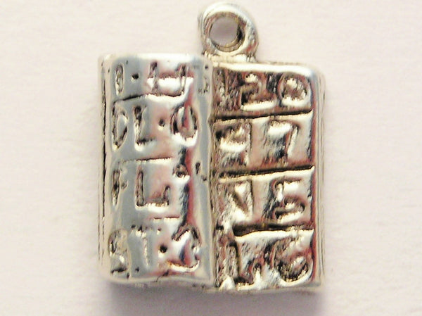 Math Book Genuine American Pewter Charm