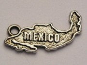 Mexico Genuine American Pewter Charm