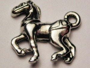 Clydesdale Horse Genuine American Pewter Charm