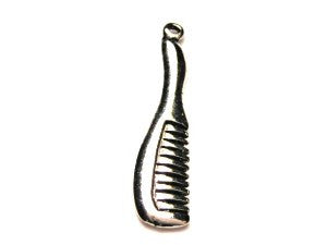 Thinning Comb Genuine American Pewter Charm