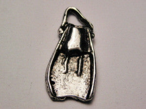 Swimming Flipper Genuine American Pewter Charm