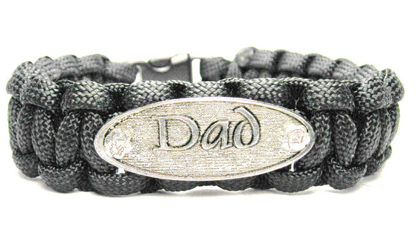 Dad Black 550 Military Spec Paracord Bracelet