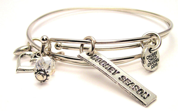 hockey mask bracelet, hockey bracelet, hockey bangles, sports bracelet