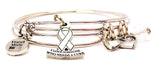 awareness ribbon bracelet, awareness ribbon bracelet, awareness ribbon jewelry, medical disorder bracelet