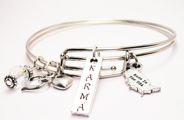 karma bracelet, karma bangles, karma jewelry, expression jewelry, expression bracelet, inspirational jewelry