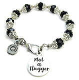 Not A Hugger Capped Crystal Bracelet