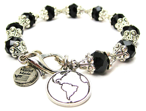 Mother Earth Capped Crystal Bracelet