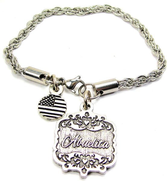 Abuelita Victorian Scroll Rope Chain Bracelet