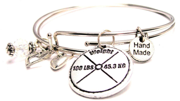 100 Lb Weight Expandable Bangle Bracelet Set - Bracelets - Chubby Chico Charms