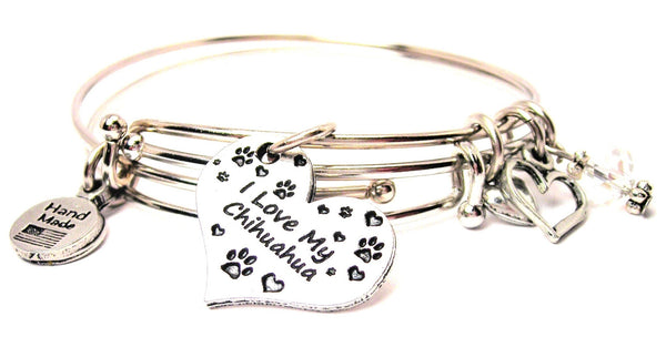 Chihuahua bracelet, Chihuahua bangles, Chihuahua jewelry, dog bracelet, dog bangle, dog lover bracelet