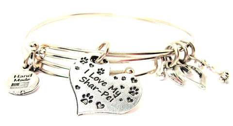 I love my Shar pie bracelet, I love my Shar pie bangles, I love my Shar pie jewelry, Shar pie bracelet