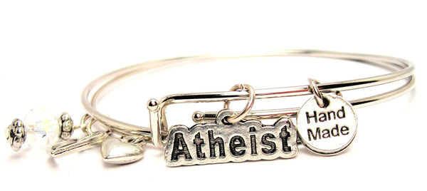 Atheist Expandable Bangle Bracelet Set