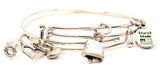 cow bell bracelet, cow bell bangles, cow bell jewelry, music bracelet