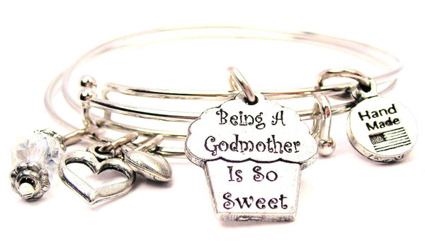 godmother bracelet, godmother bangles, godmother jewelry, love bracelet, heart bracelet, family jewelry