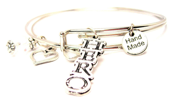 Hero Expandable Bangle Bracelet Set