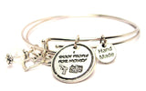 I Shoot People For Money Expandable Bangle Bracelet Set