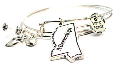 Mississippi Expandable Bangle Bracelet Set