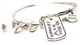 My Hero Is A Airman Expandable Bangle Bracelet Set