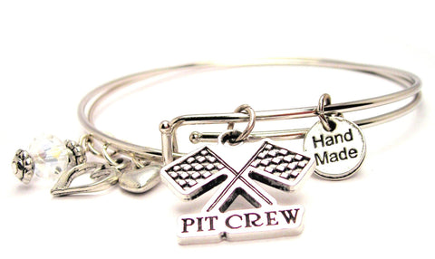 Pit Crew Expandable Bangle Bracelet Set