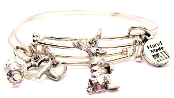 rabbit bracelet, rabbit jewelry, rabbit bangles, bunny rabbit bracelet, bunny bracelet