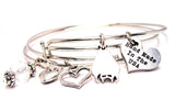 Upside Down Bat Expandable Bangle Bracelet Set