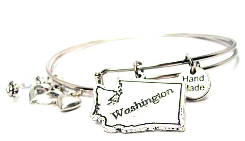 Washington Expandable Bangle Bracelet Set