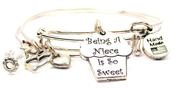 niece bracelet, love bracelet, family member bracelet, niece jewelry, niece bangles, family jewelry