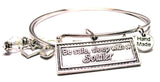 Be Safe Sleep With A Soldier Expandable Bangle Bracelet Set