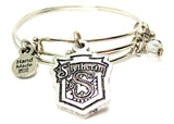 Slytherin House Crest Expandable Bangle Bracelet Set