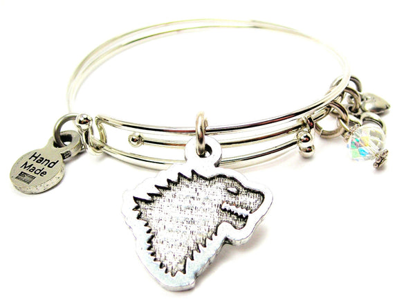 Dire Wolf Expandable Bangle Bracelet Set