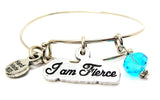 I Am Fierce Expandable Bangle Bracelet